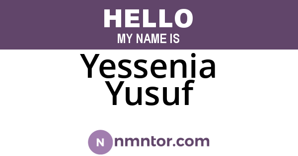 Yessenia Yusuf