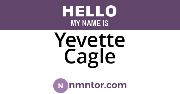Yevette Cagle