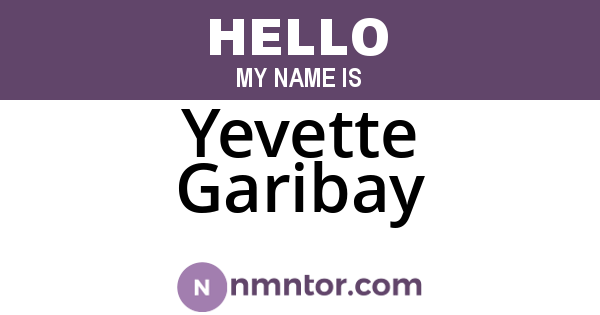 Yevette Garibay