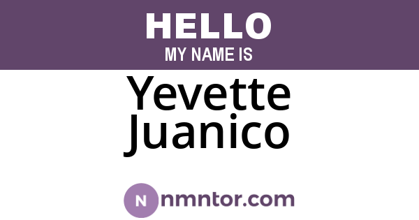 Yevette Juanico