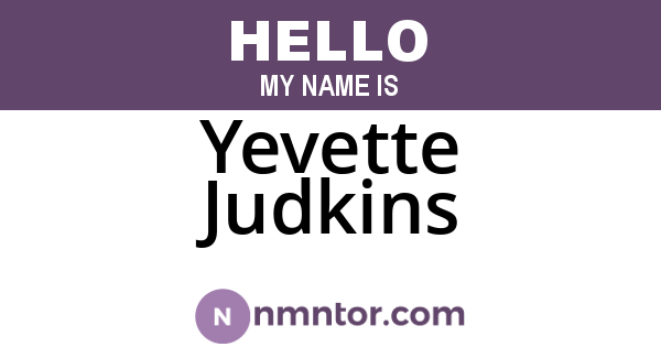Yevette Judkins