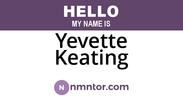 Yevette Keating