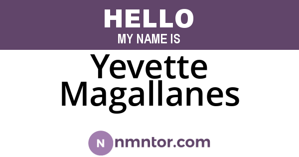 Yevette Magallanes