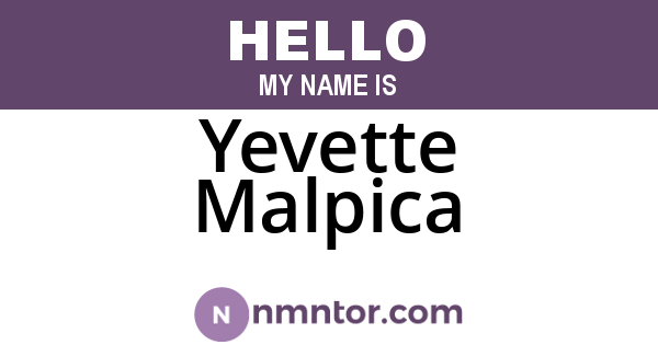 Yevette Malpica