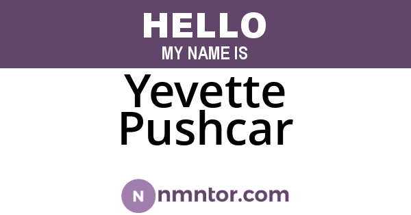 Yevette Pushcar