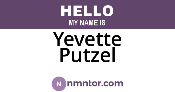 Yevette Putzel