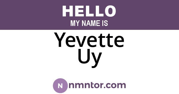 Yevette Uy