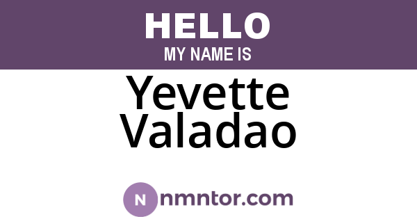 Yevette Valadao