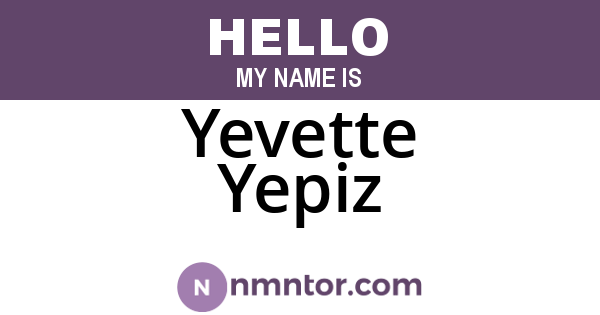 Yevette Yepiz