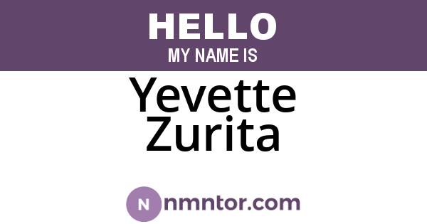 Yevette Zurita