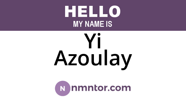 Yi Azoulay
