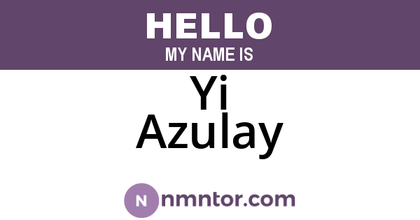 Yi Azulay