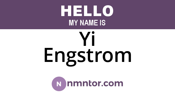 Yi Engstrom