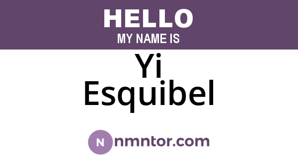 Yi Esquibel