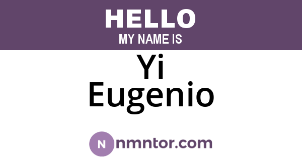 Yi Eugenio