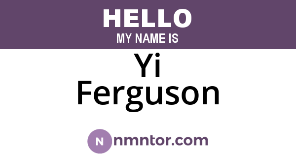 Yi Ferguson