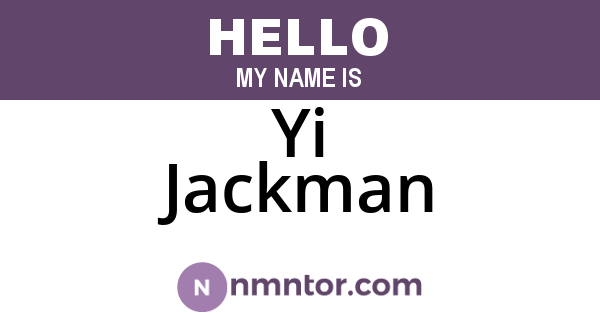 Yi Jackman
