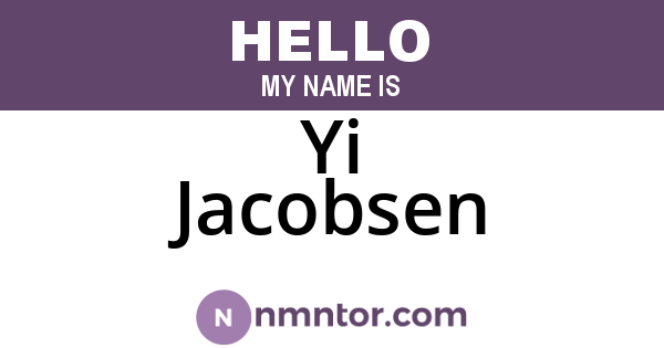 Yi Jacobsen
