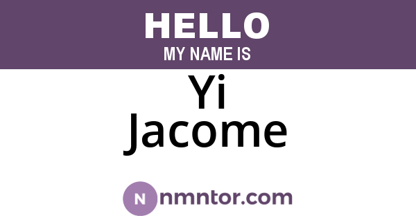 Yi Jacome