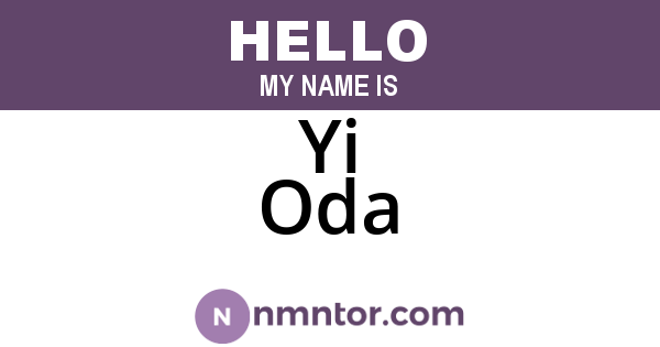 Yi Oda