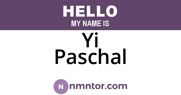 Yi Paschal