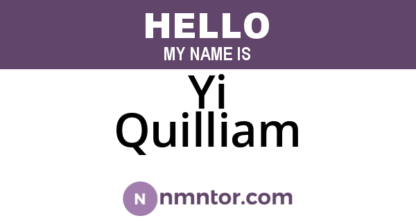 Yi Quilliam