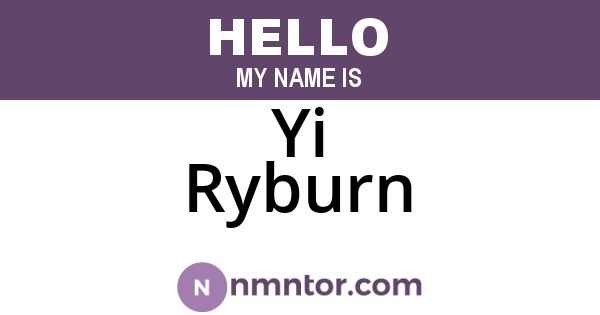 Yi Ryburn