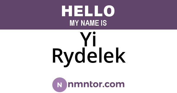 Yi Rydelek
