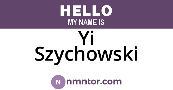 Yi Szychowski