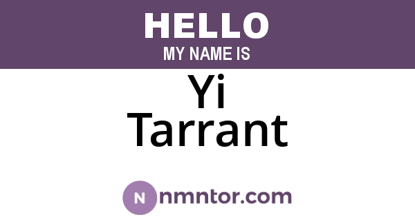 Yi Tarrant