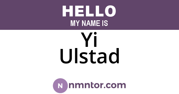 Yi Ulstad