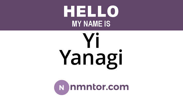 Yi Yanagi