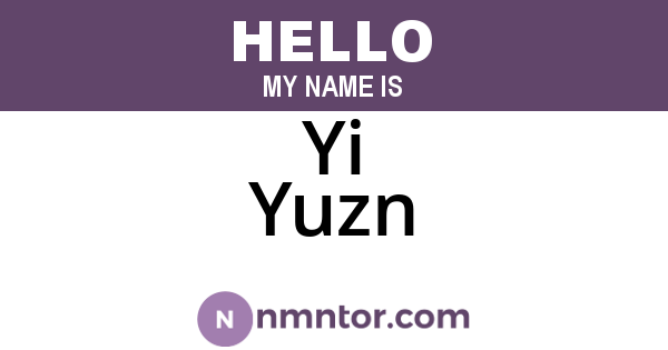 Yi Yuzn