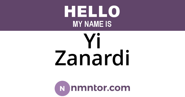 Yi Zanardi