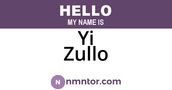 Yi Zullo
