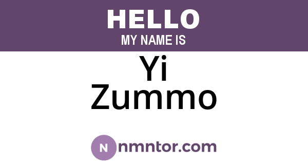 Yi Zummo