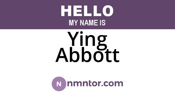 Ying Abbott