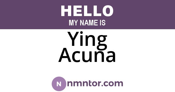 Ying Acuna