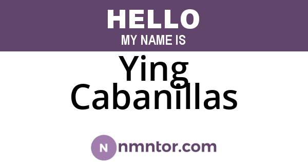 Ying Cabanillas