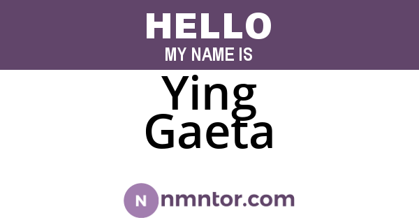 Ying Gaeta
