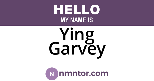 Ying Garvey
