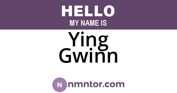 Ying Gwinn