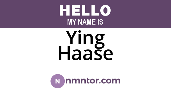 Ying Haase