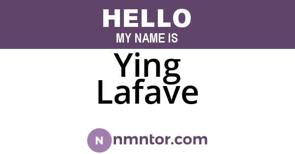 Ying Lafave