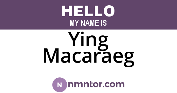 Ying Macaraeg