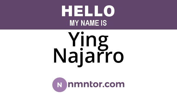 Ying Najarro