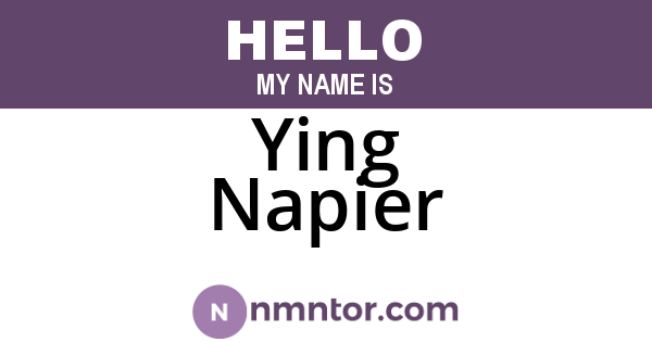 Ying Napier