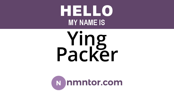 Ying Packer