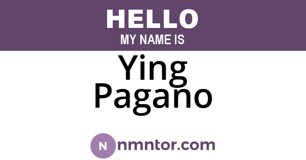 Ying Pagano
