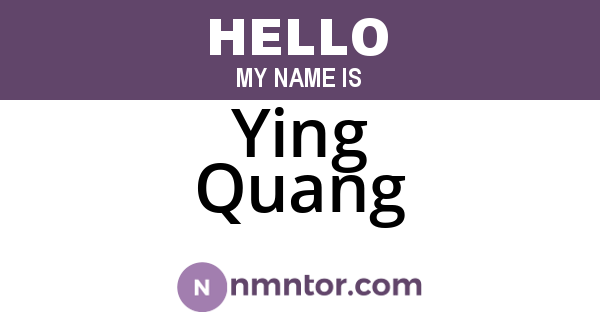Ying Quang
